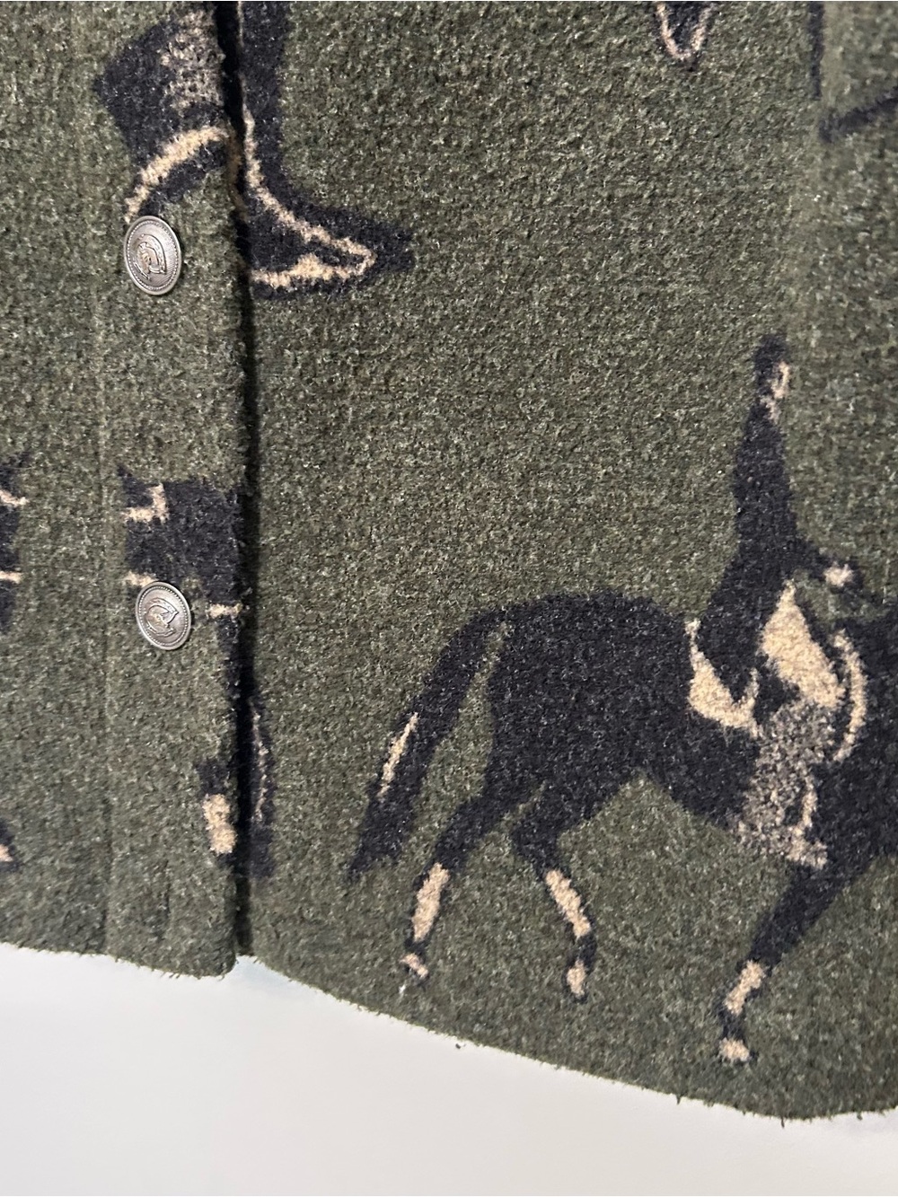 County Clothing Co Vintage Womens Horse Equestrian Vest Size L Acrylic Hunt
Polo - Picture 6 of 15